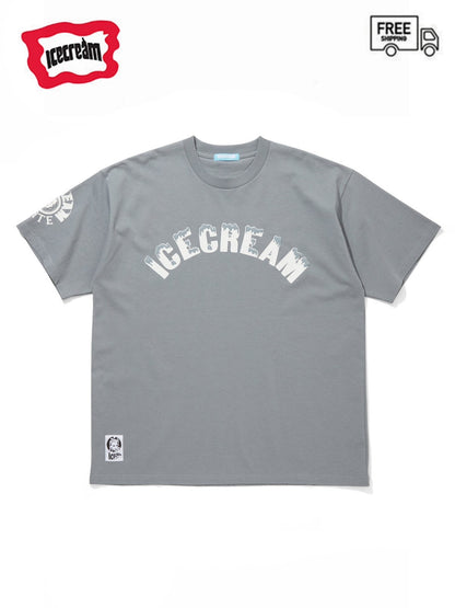 【ICE CREAM - アイスクリーム】COTTON T-SHIRT SNOW / GRAY (Tシャツ/グレー)