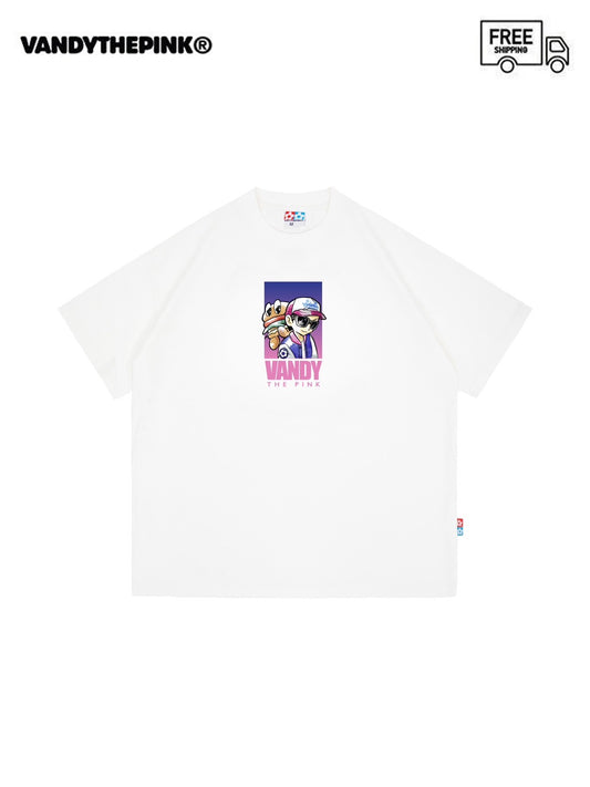 【VANDY THE PINK - ヴァンディー・ザ・ピンク】SOFT ANIME AIR BALLOON TEE  (Tシャツ/ホワイト)