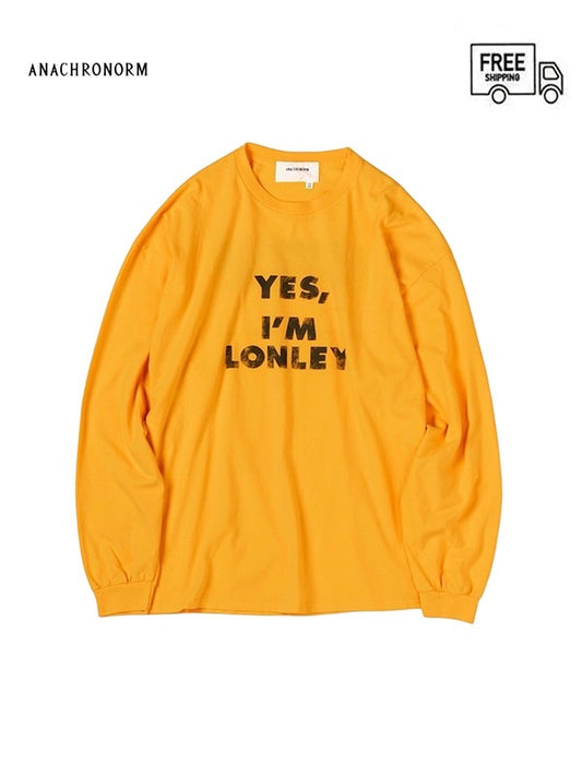 【ANACHRONORM - アナクロノーム】AN310 SUB MESSAGE L/S T-S / YELLOW（ロンT/イエロー）