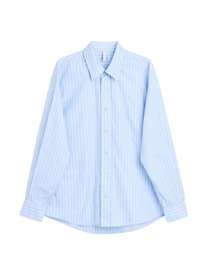 【SUN FLOWER - サンフラワー】New Base Shirt / Blue  (シャツ/ブルー)