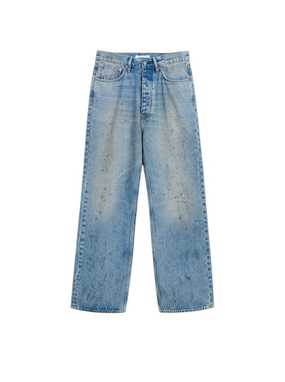 【SUN FLOWER - サンフラワー】Relaxed Boot / Paint Worn(デニムパンツ/ペイントウォーン)