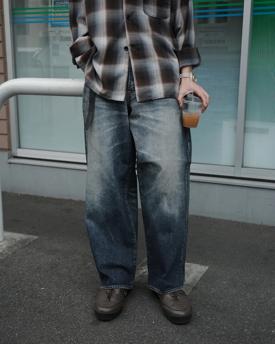 【ANACHRONORM - アナクロノーム】AGING WIDE 5P DENIM PANTS / INDIGO (パンツ/インディゴ)