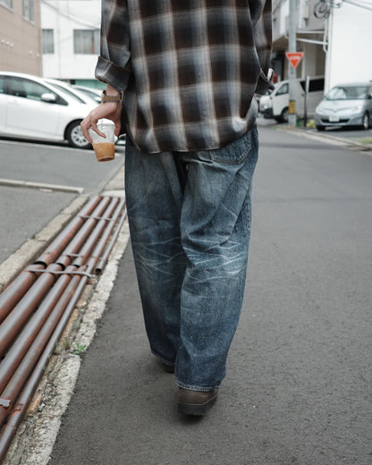 【ANACHRONORM - アナクロノーム】AGING WIDE 5P DENIM PANTS / INDIGO (パンツ/インディゴ)