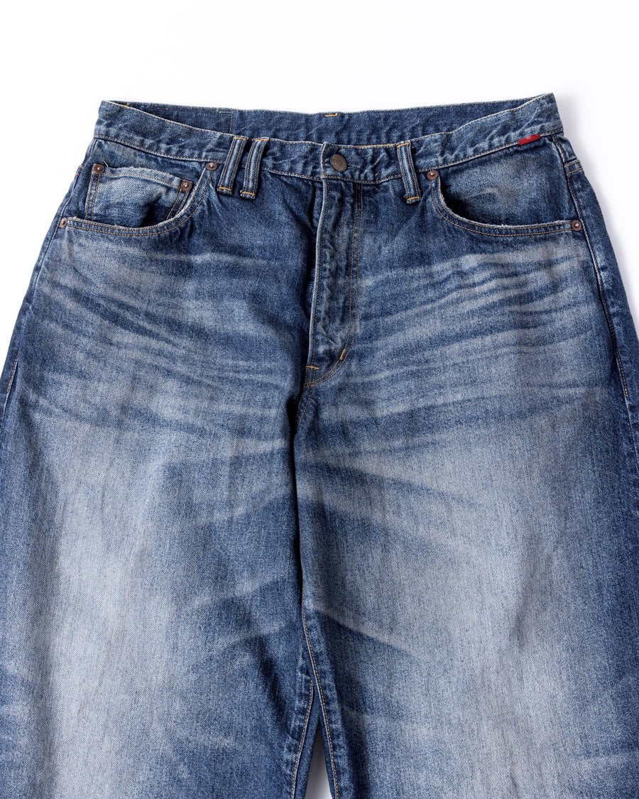 【ANACHRONORM - アナクロノーム】AGING WIDE 5P DENIM PANTS / INDIGO (パンツ/インディゴ)