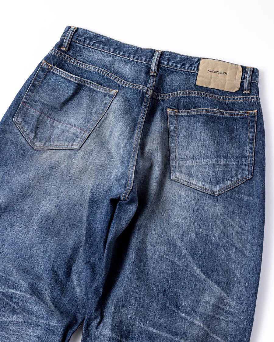 【ANACHRONORM - アナクロノーム】AGING WIDE 5P DENIM PANTS / INDIGO (パンツ/インディゴ)