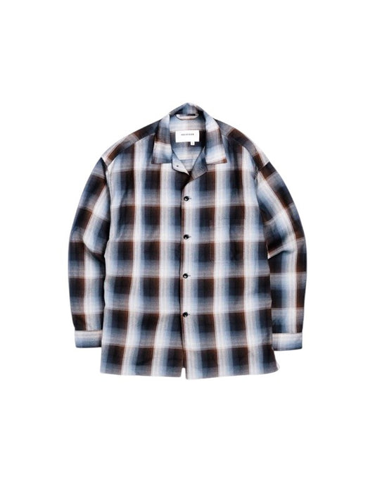 【ANACHRONORM - アナクロノーム】RELUX OPEN COLOR CHECK SHIRTS / BLUE (シャツ/ブルー)