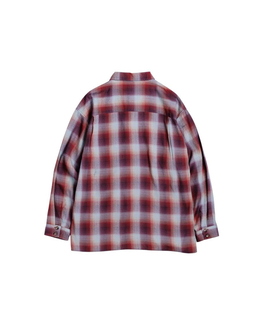 【ANACHRONORM - アナクロノーム】RELUX OPEN COLOR CHECK SHIRTS / RED (シャツ/レッド)