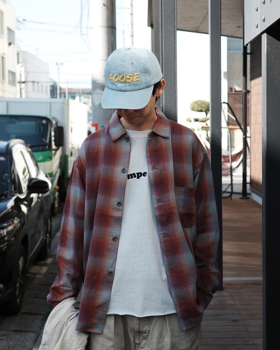 【ANACHRONORM - アナクロノーム】RELUX OPEN COLOR CHECK SHIRTS / RED (シャツ/レッド)