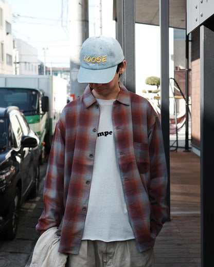 【ANACHRONORM - アナクロノーム】RELUX OPEN COLOR CHECK SHIRTS / RED (シャツ/レッド)