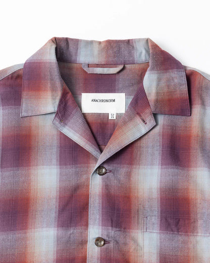 【ANACHRONORM - アナクロノーム】RELUX OPEN COLOR CHECK SHIRTS / RED (シャツ/レッド)