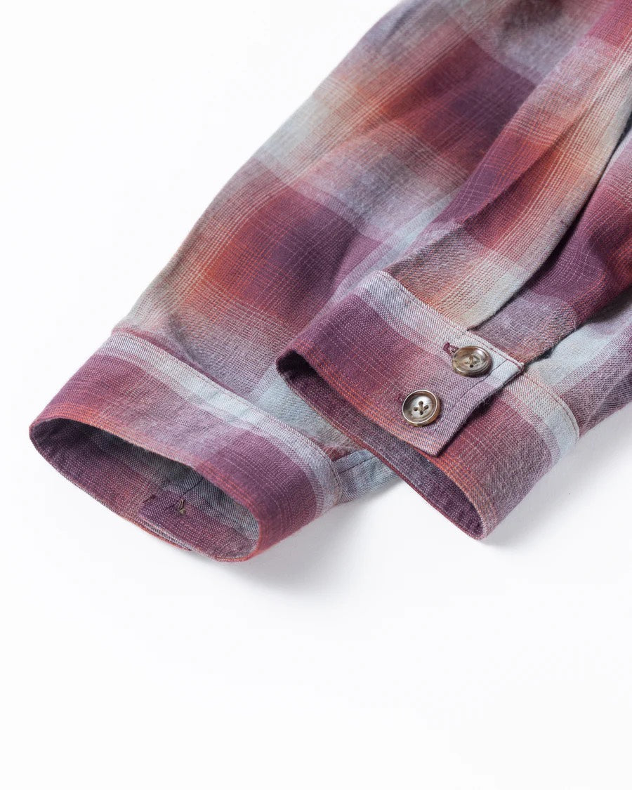 【ANACHRONORM - アナクロノーム】RELUX OPEN COLOR CHECK SHIRTS / RED (シャツ/レッド)