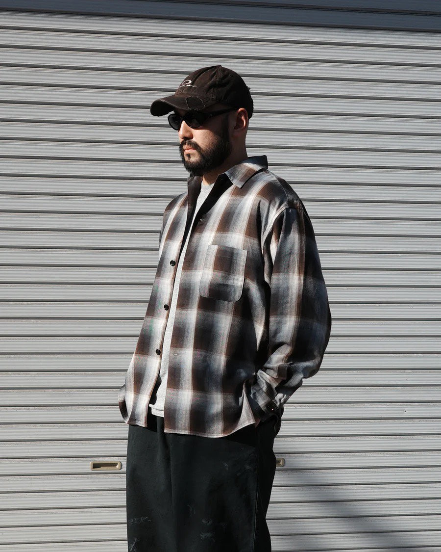 【ANACHRONORM - アナクロノーム】RELUX OPEN COLOR CHECK SHIRTS / BLUE (シャツ/ブルー)