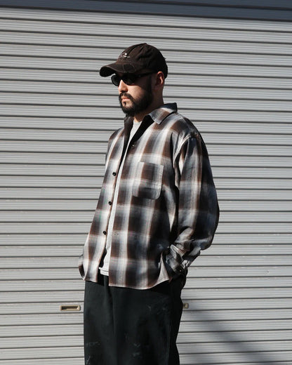 【ANACHRONORM - アナクロノーム】RELUX OPEN COLOR CHECK SHIRTS / BLUE (シャツ/ブルー)