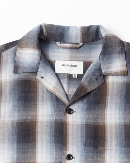 【ANACHRONORM - アナクロノーム】RELUX OPEN COLOR CHECK SHIRTS / BLUE (シャツ/ブルー)
