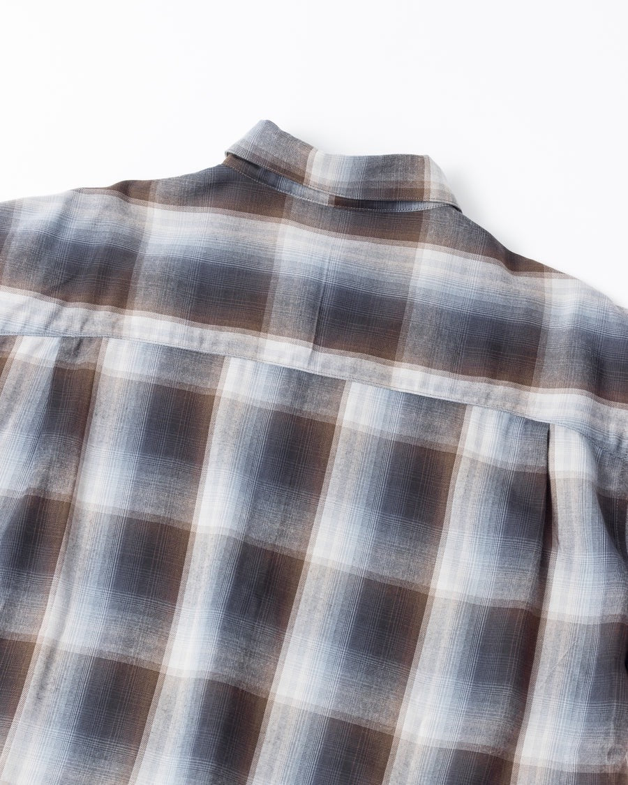 【ANACHRONORM - アナクロノーム】RELUX OPEN COLOR CHECK SHIRTS / BLUE (シャツ/ブルー)