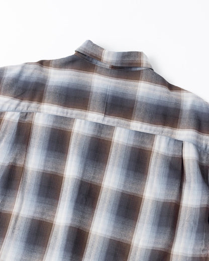 【ANACHRONORM - アナクロノーム】RELUX OPEN COLOR CHECK SHIRTS / BLUE (シャツ/ブルー)