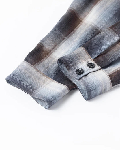 【ANACHRONORM - アナクロノーム】RELUX OPEN COLOR CHECK SHIRTS / BLUE (シャツ/ブルー)