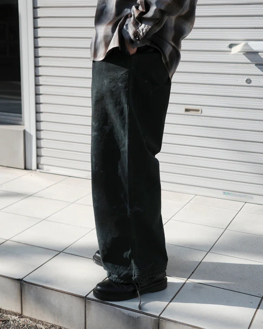 【ANACHRONORM - アナクロノーム】DIRTWORK WIDE CHINO TROUSERS / CHARCOAL (パンツ/チャコール)