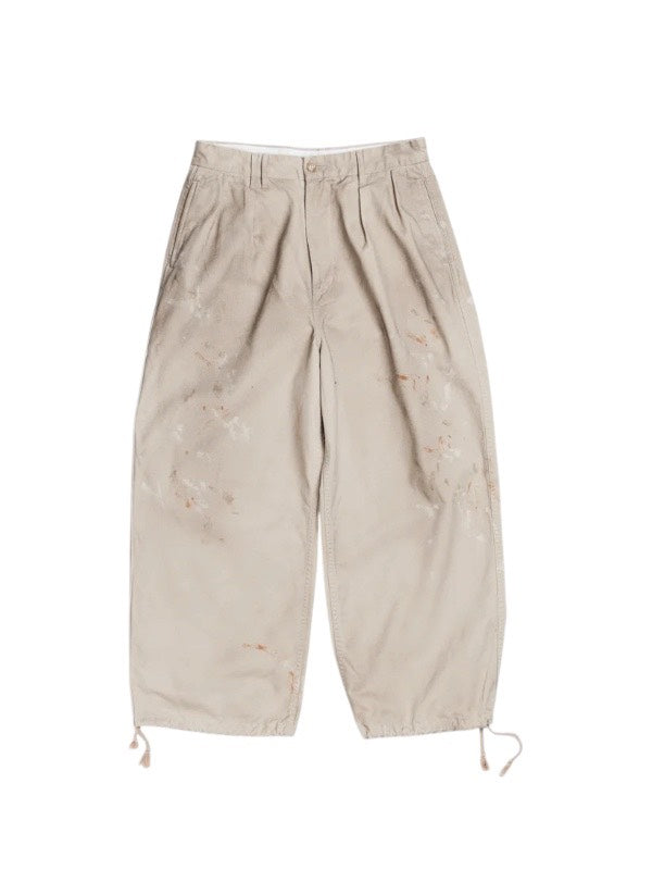【ANACHRONORM - アナクロノーム】DIRTWORK WIDE CHINO TROUSERS / BEIGE (パンツ/ベージュ)