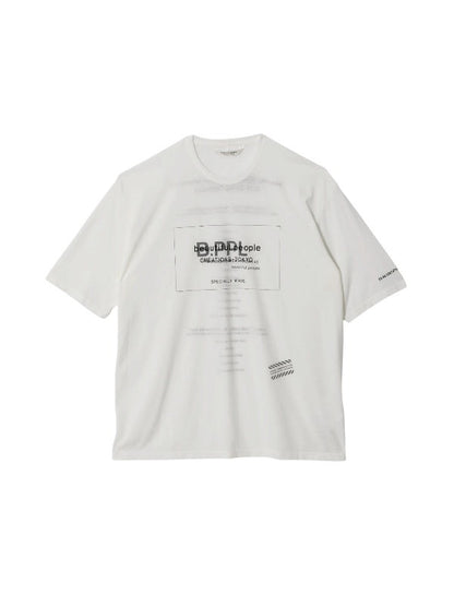 【beautiful people - ビューティフルピープル】80/1 ELS jersey house code graphic T / OFF WHITE (Tシャツ/オフホワイト)