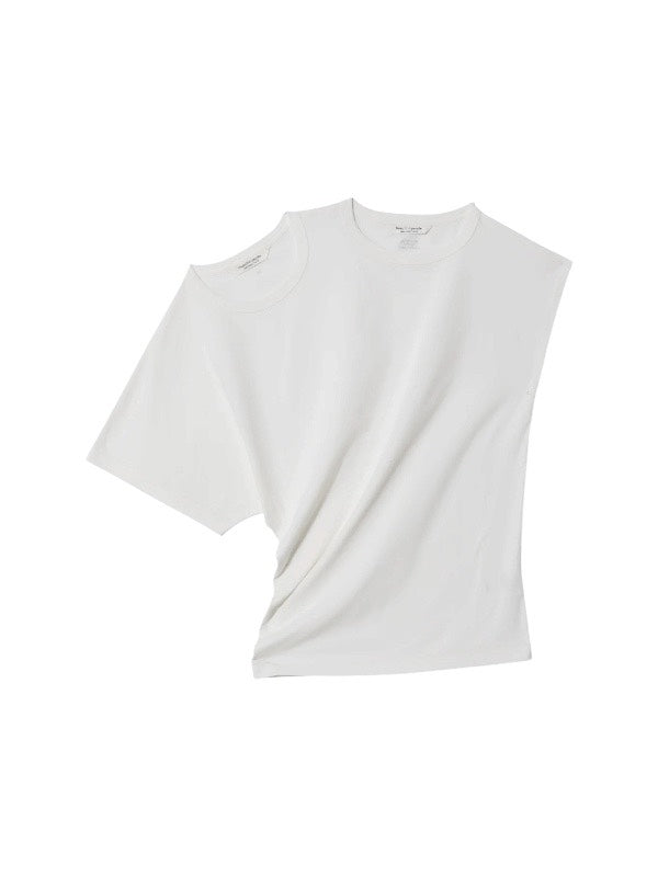 【beautiful people - ビューティフルピープル】double-neck 40/1 ELS jersey top / OFF WHITE (Tシャツ/オフホワイト)
