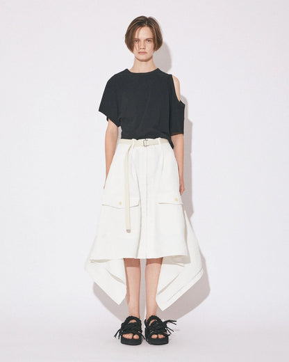 【beautiful people - ビューティフルピープル】double-neck 40/1 ELS jersey top / BLACK (Tシャツ/ブラック)