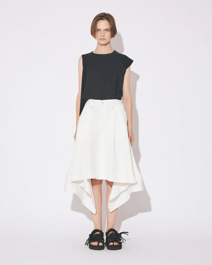 【beautiful people - ビューティフルピープル】double-neck 40/1 ELS jersey top / BLACK (Tシャツ/ブラック)