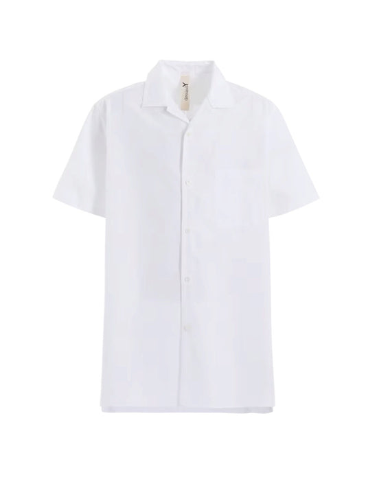 【Ground Y - グラウンドワイ】COTTON BROAD SLIM FIT SHIRT / WHITE(シャツ/ホワイト)