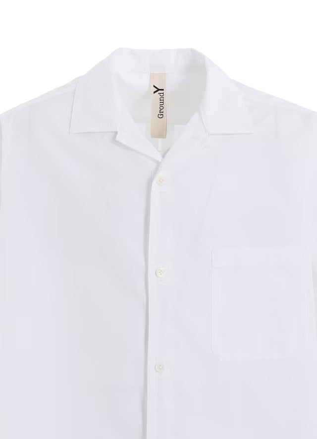 【Ground Y - グラウンドワイ】COTTON BROAD SLIM FIT SHIRT / WHITE(シャツ/ホワイト)