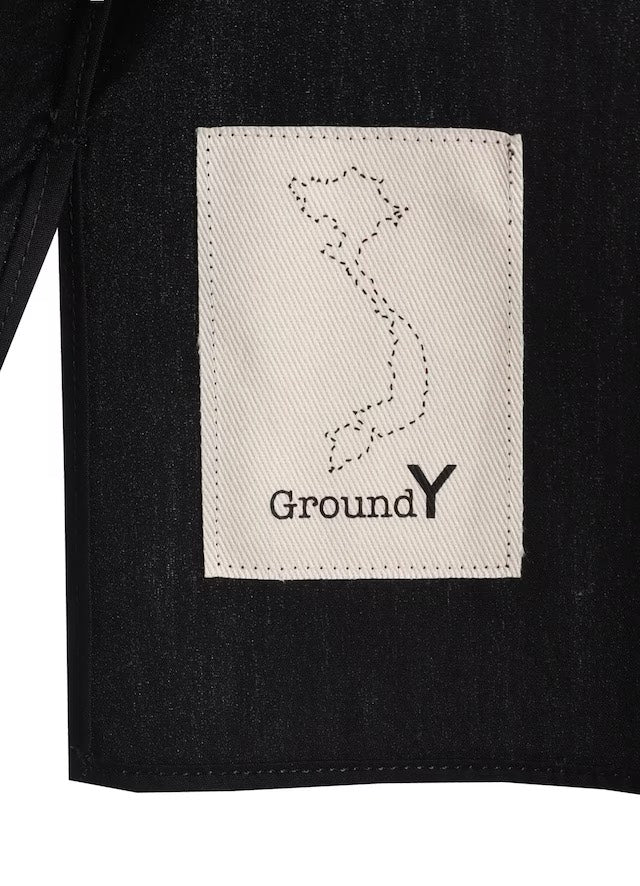 【Ground Y - グラウンドワイ】COTTON BROAD SLIM FIT SHIRT / BLACK(シャツ/ブラック)
