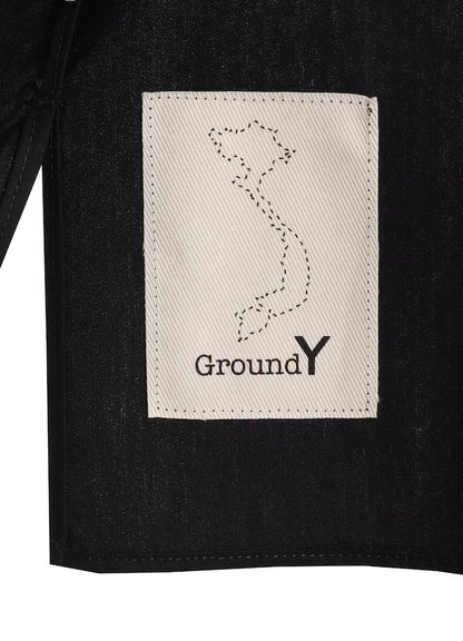 【Ground Y - グラウンドワイ】COTTON BROAD SLIM FIT SHIRT / BLACK(シャツ/ブラック)