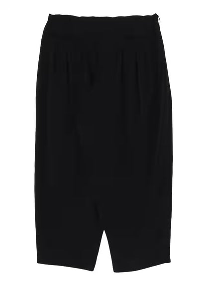 【Ground Y - グラウンドワイ】CREPE DE CHINE 12-TUCK PANTS/BLACK(パンツ/ブラック)