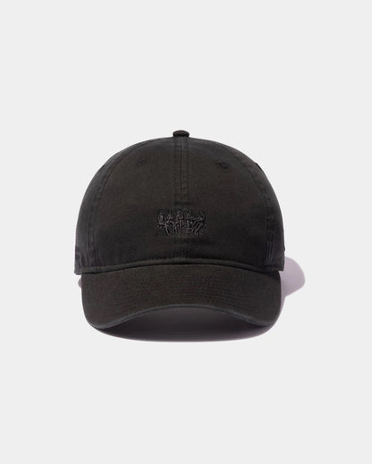 【beautiful people - ビューティフルピープル】New Era® little people embroidery cap / BLACK（キャップ/ブラック)