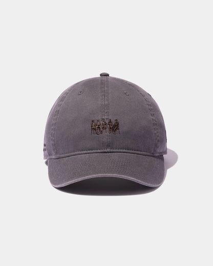 【beautiful people - ビューティフルピープル】New Era® little people embroidery cap / GRAY（キャップ/グレー)