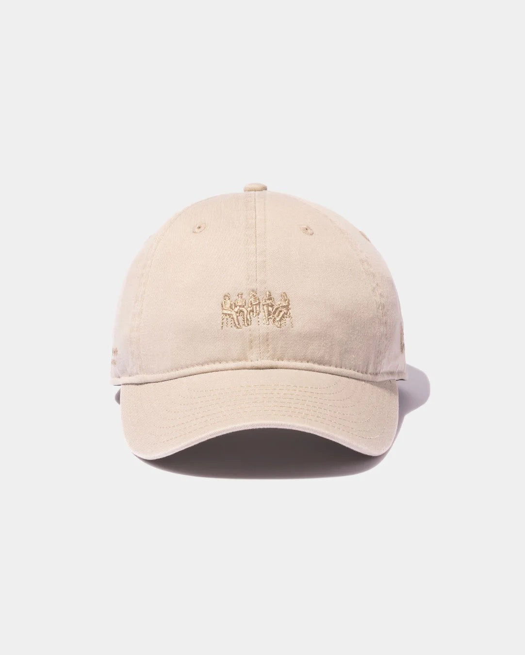 【beautiful people - ビューティフルピープル】New Era® little people embroidery cap / BEIGE（キャップ/ベージュ)