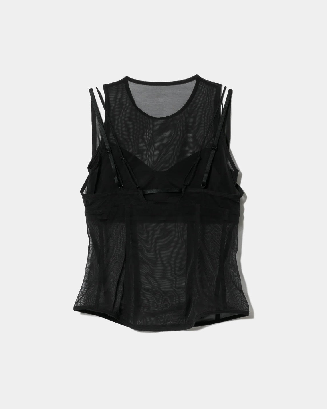 【beautiful people - ビューティフルピープル】OUR WACOAL cup in tank top / BLACK (カップインウェア/ブラック)