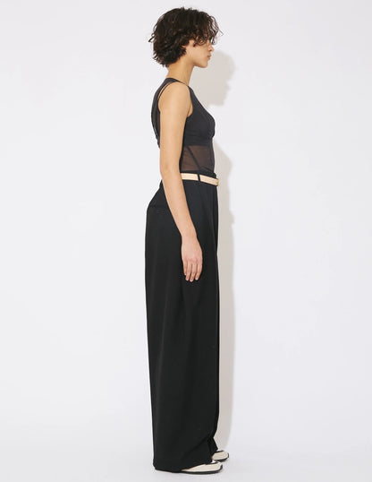【beautiful people - ビューティフルピープル】OUR WACOAL cup in tank top / BLACK (カップインウェア/ブラック)