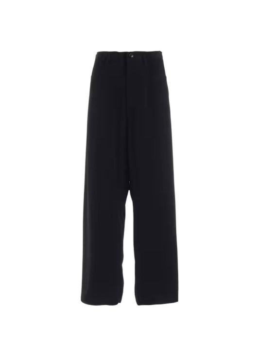 【Y's - ワイズ】TA/PE CREPE DE CHINE LONG STRAIGHT PANTS / BLACK (パンツ/ブラック)