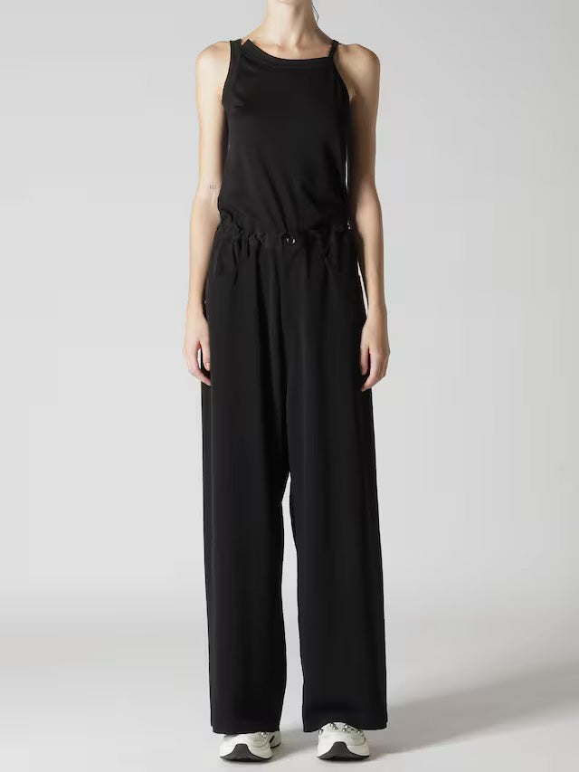 【Y's - ワイズ】TA/PE CREPE DE CHINE LONG STRAIGHT PANTS / BLACK (パンツ/ブラック)