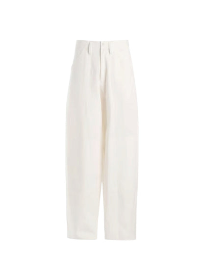 【Y's - ワイズ】C/LI/RA POPLIN WORK PANTS / WHITE (パンツ/ホワイト)