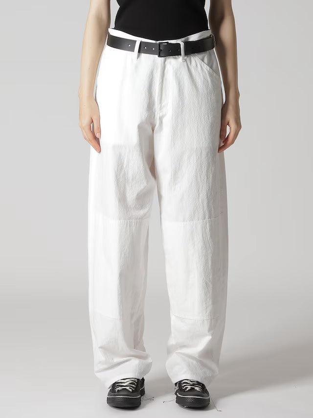 【Y's - ワイズ】C/LI/RA POPLIN WORK PANTS / WHITE (パンツ/ホワイト)