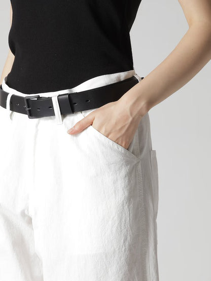 【Y's - ワイズ】C/LI/RA POPLIN WORK PANTS / WHITE (パンツ/ホワイト)