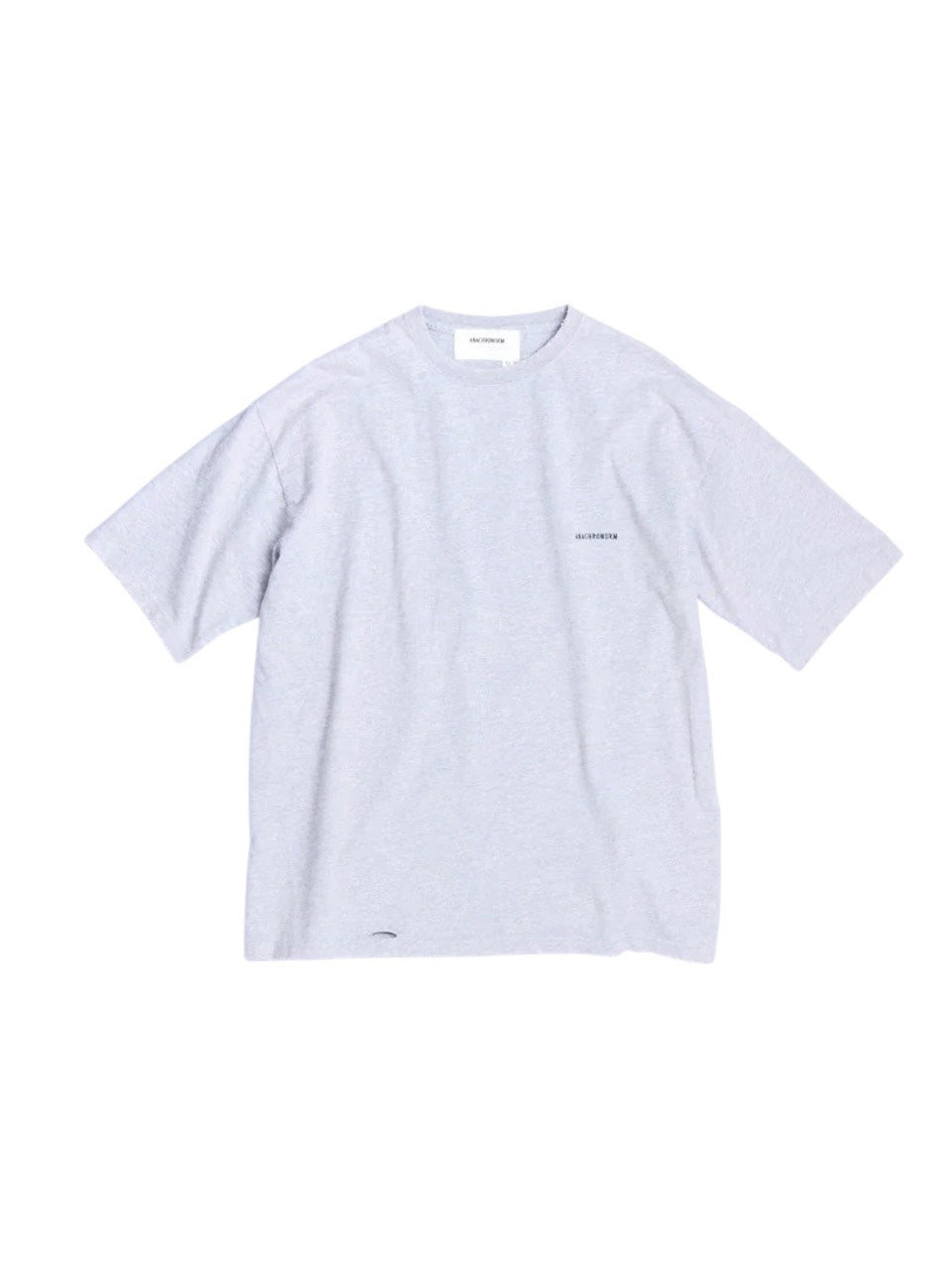 【ANACHRONORM - アナクロノーム】DAMAGED EMB S/S T-S / MIX GRAY (Tシャツ/グレー)