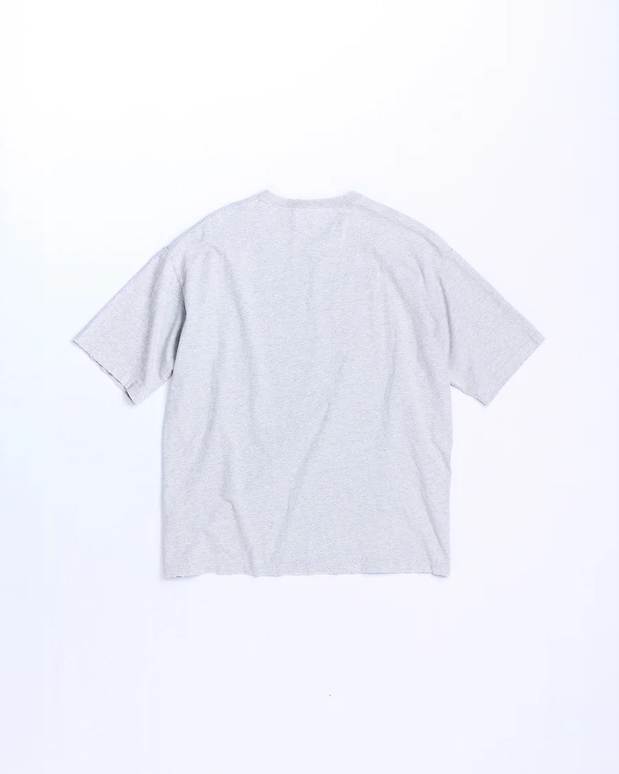【ANACHRONORM - アナクロノーム】DAMAGED EMB S/S T-S / MIX GRAY (Tシャツ/グレー)