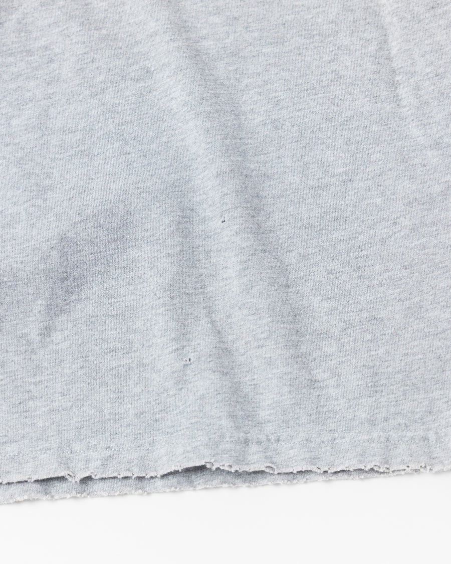 【ANACHRONORM - アナクロノーム】DAMAGED EMB S/S T-S / MIX GRAY (Tシャツ/グレー)