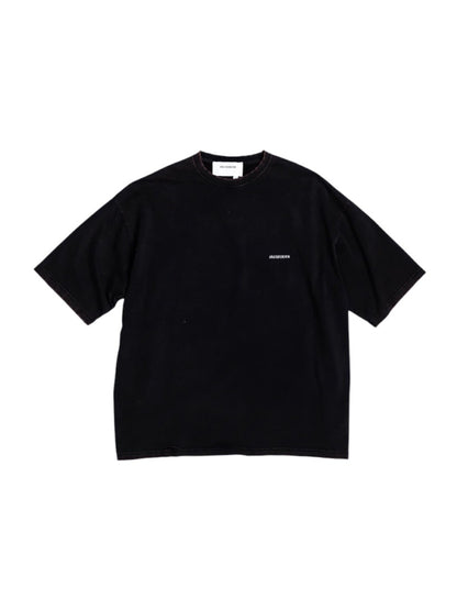 【ANACHRONORM - アナクロノーム】DAMAGED EMB S/S T-S / BLACK (Tシャツ/ブラック)