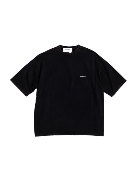 【ANACHRONORM - アナクロノーム】DAMAGED EMB S/S T-S / BLACK (Tシャツ/ブラック)