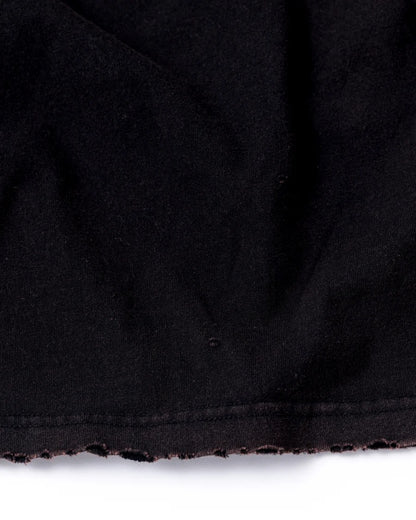 【ANACHRONORM - アナクロノーム】DAMAGED EMB S/S T-S / BLACK (Tシャツ/ブラック)