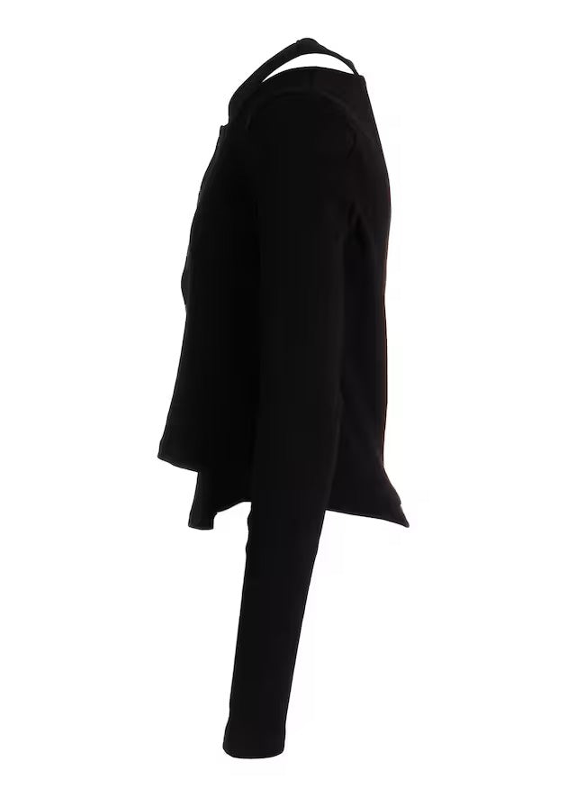 【LIMI feu - リミフゥ】C/ RIB LAYERED CARDIGAN T / BLACK (カーディガン/ブラック)