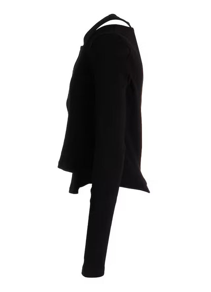 【LIMI feu - リミフゥ】C/ RIB LAYERED CARDIGAN T / BLACK (カーディガン/ブラック)